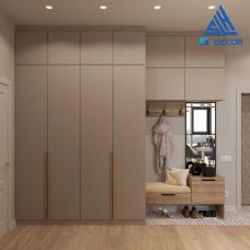Tủ quần áo 4 cánh kết hợp kệ để đồ - SDCTA018